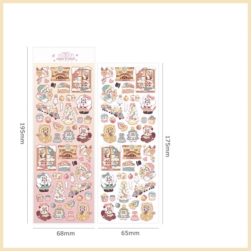 

Creative Desigh Ghost Sticker Christmas Halloween Series Sticker Cute Cartoon Scrapbook Journal Sticker DIY Decor Adhesive