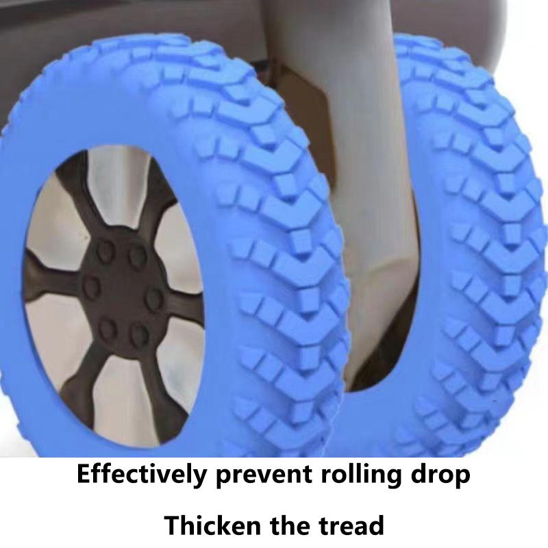 8 buc silicon călătorie bagaje roți pantofi reducere uzură roți valiza piese axe cărucior cutie roți acoperire sunet silențios