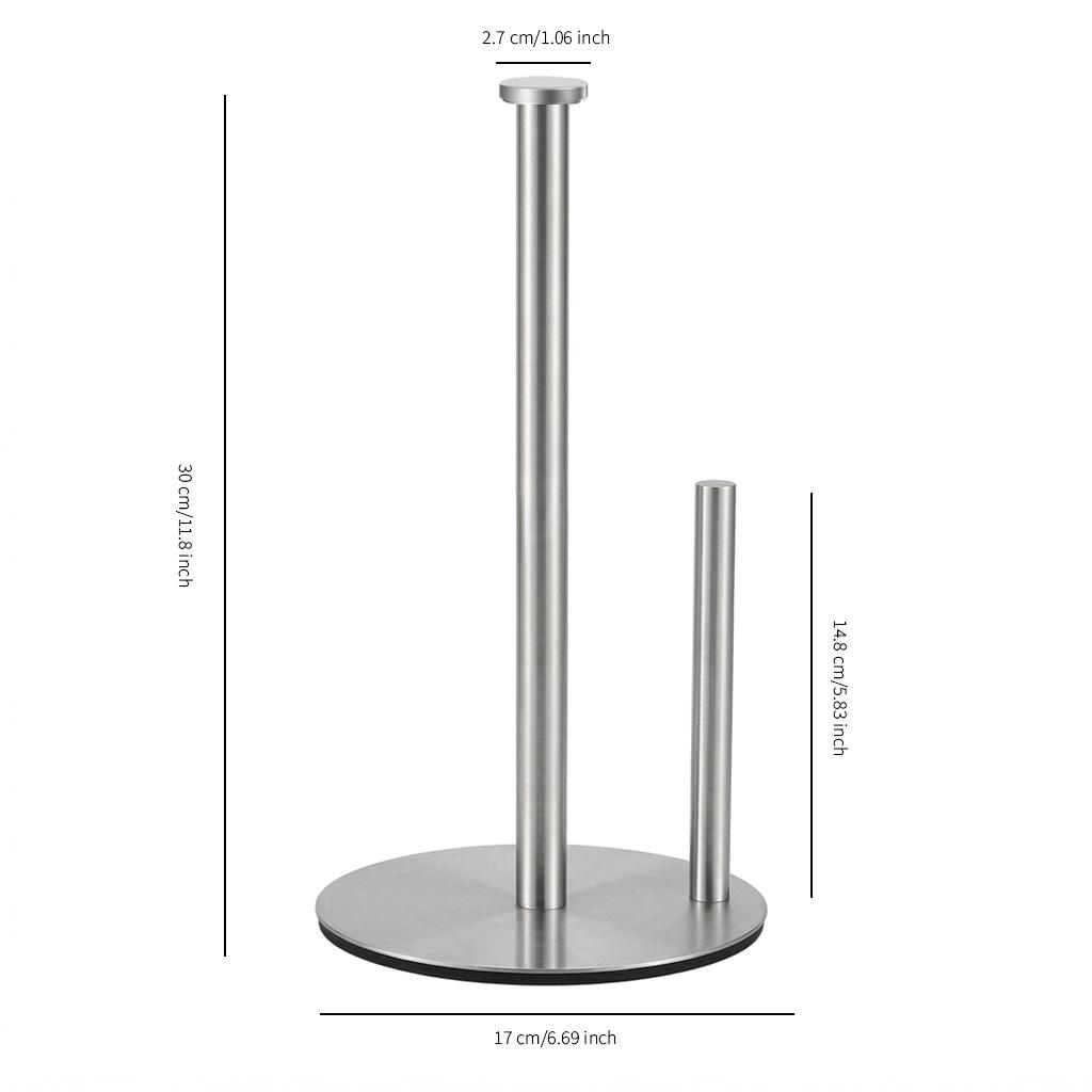 Stainless Steel Floor-Standing Vertical Paper Towel Holder
