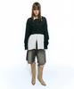 Insilence Woman Soft Cable Crop Knit Black