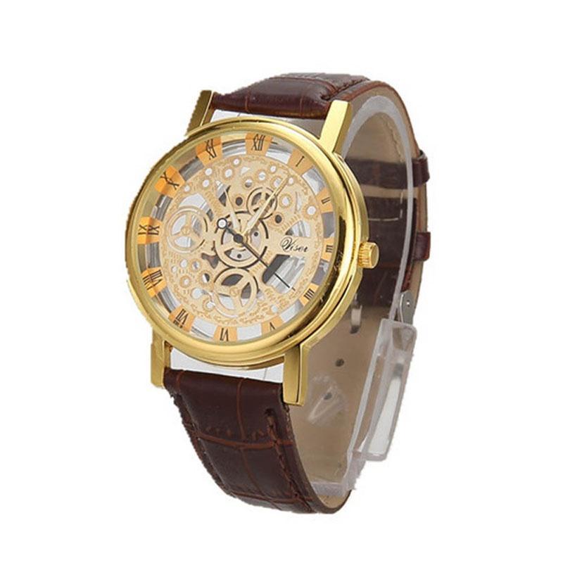 Elegant Men's Stainless Steel Quartz Military Sport Dial Wrist Watch For Timeless Style