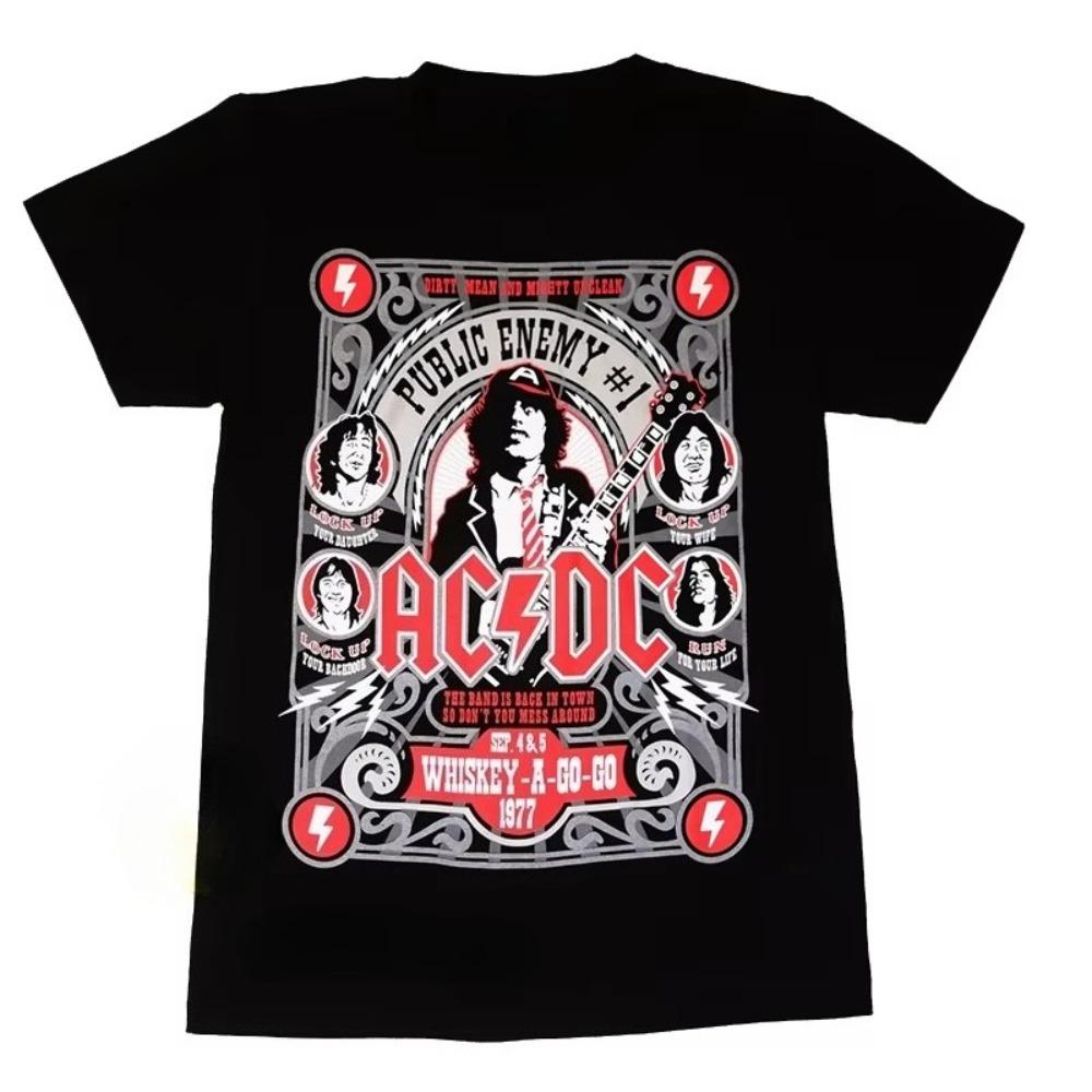 

Band Road Rock Band Punk Boy Band Pattern Cotton T-shirt Summer Short Sleeve Fashion Casual Retro Comfortable Short Sleeve 4XL