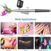 Aepto Airbrush for Nails Cordless Portable Airbrush Kit with Compressor 2 Levels 36 Psi High Pressure Rechargeable Air Brush Machine with 0.3mm