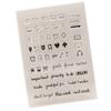 Silikonové razítko Znamení počasí Průhledné razítko Slova času Průhledné razítko pro Scrapbooking Album Dekorace do deníku