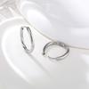 Minimalist Stainless Steel Hoop Earrings For Women, Geometric Oval Heart Gold Plated Huggies Earrings, Chic Jewelry Gift