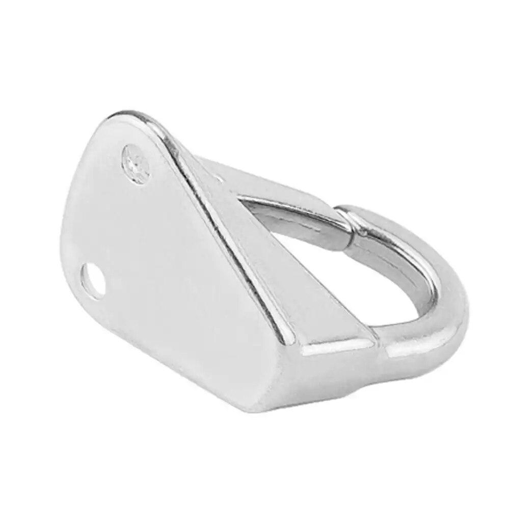 Marine Grade Stainless Steel Spring Locked Fender Hook Snap Fending Hook Attach Rope Boat Sail Tug Ship Marine Hardware