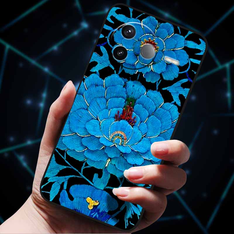 For Xiaomi POCO F7 Ultra Case Xiaomi POCO F7 Pro 3D Flowers Emboss Soft Silicone Phone Cases for POCOF7 Pro Back Cover Coque Bag