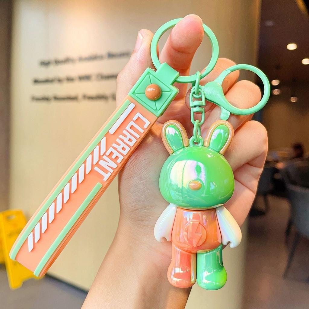 Stylish Keychain Bunny Fun Colored Resin Charm Ideal For Students And Couples