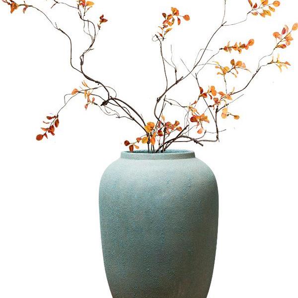 Zen Tabletop Vase: Living Room Flower Arrangement & Dried Flower Decoration