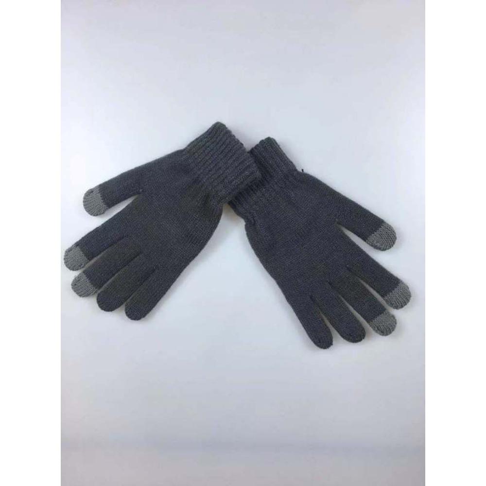Adult Imitation Cashmere Monochrome Thermal Touch Screen Knitted Gloves Men's Thickened Outdoor Riding Winter Models