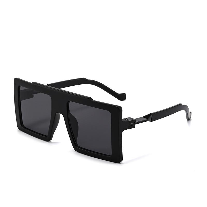 New High Quality Retro Gradient Square Women Sunglasses Luxury Brand Thick Frame Design Men Casual Versatile Glasses Uv400