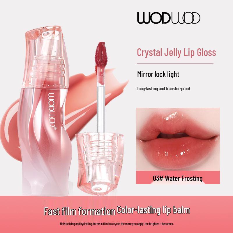 WODWOD Silky Smooth Long-Lasting Lip Glaze: Natural Nude, Light, Non-Transfer, Whitening Gloss.
