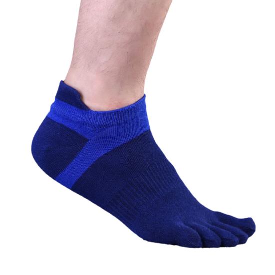 1 Pair Men's Breathable Low Cut Toe Socks No Show Athletic Five Finger Socks