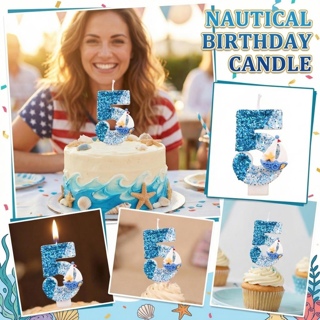 Fashion Cartoon Creative Birthday Candles Party Digital Candles