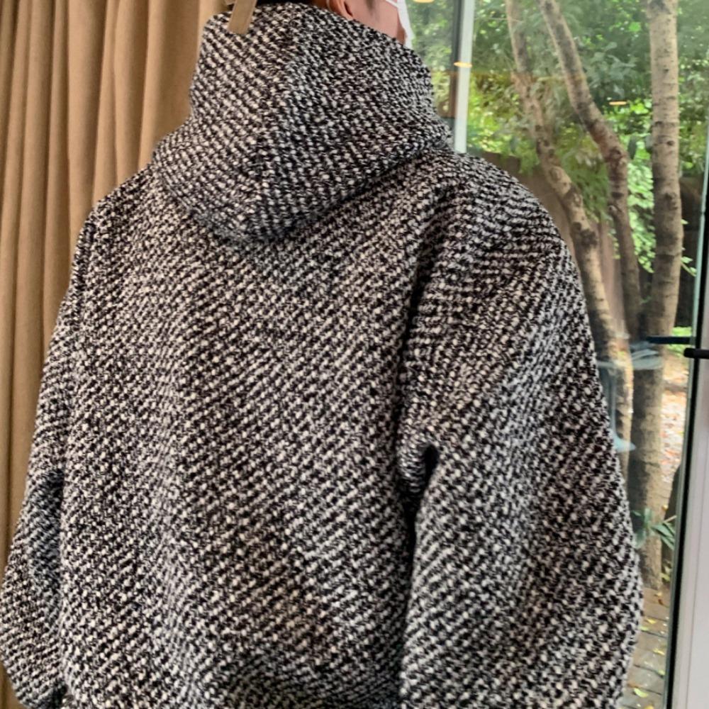 Винтажная текстура с капюшоном толстовка женская 2024 осень Y2k свободные длинные рукава — фото 19