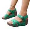 Women’s Studded Wedge Open-Toe Slide Sandals Comfortable Summer Shoes