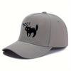 Cute Cat Print Baseball Cap  Adjustable SunProtective  Stylish Dad Hat for Outdoor Activities