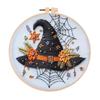 Halloween Embroidery Kit with Instructions Ghost & Gothic Stamped Cross Stitch Kits Needlepoint Kit for Adults & Beginners