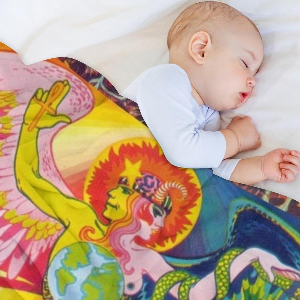 The Incredible String Band Album 5000 Spirits Throw Blanket Flannel Fabric Sofa Quilt Sofas blankets ands Blankets