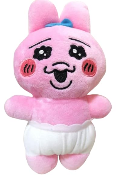 Opanchu Rabbit Plush Toy with Various Expressions, Approx. 18cm (Smiling)