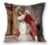 European Royal Woman Beauty Portrait Painting Cushion Covers Decorative Pillow Case For Sofa 45X45cm