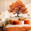 Natural Wind Autumn Tree Animal Wall Art Elements for Home Decoration Stickers