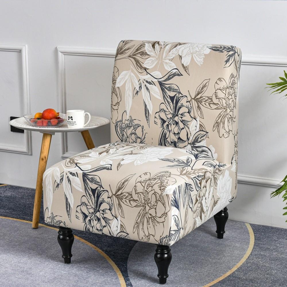 Fat Head Chair Cover No Armrest Fabric Protector With Non Slip And Dustproof For Home Dining Decor