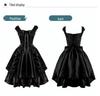 2024 Women's Lace Gothic Renaissance Dress with Bowknot Full Skirt