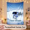 Custom Personalized Tapestry,Astro Bot Print Custom Name Text Wall Art Hanging for Bedroom