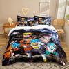 Set de lenjerie de pat din trei piese cu imprimeu digital 3D din seria de animație Cearceaf de pat Husă de pilotă