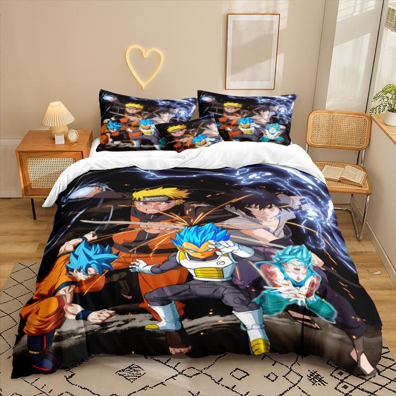 

Анимационный Сериал 3D Цифровая Печать Комплект Постельного Белья из Трех Предметов Простыня Пододеяльник 90 * 200 two-piece set