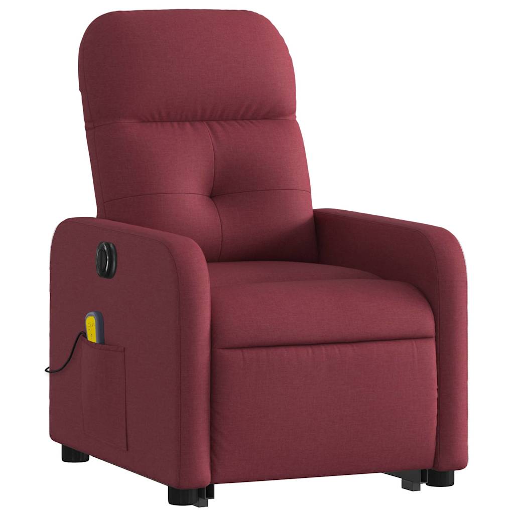 Vidaxl Lift-Up Massage Chair, Electric, Reclining, Red