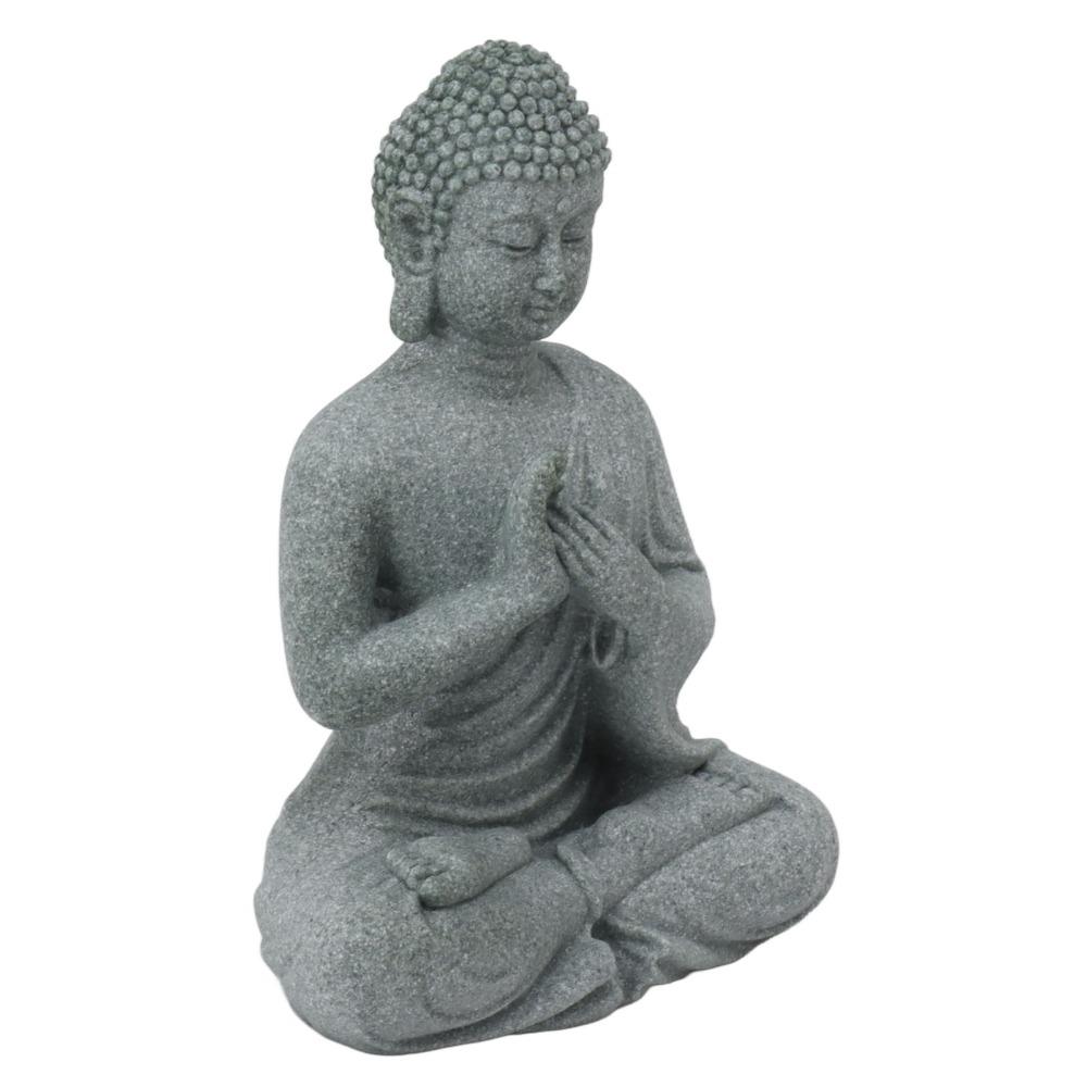 Grey Oriental Stone Carving Ornament Courtyard Sandstone Figurine  Indoor Study Shelf Decoration