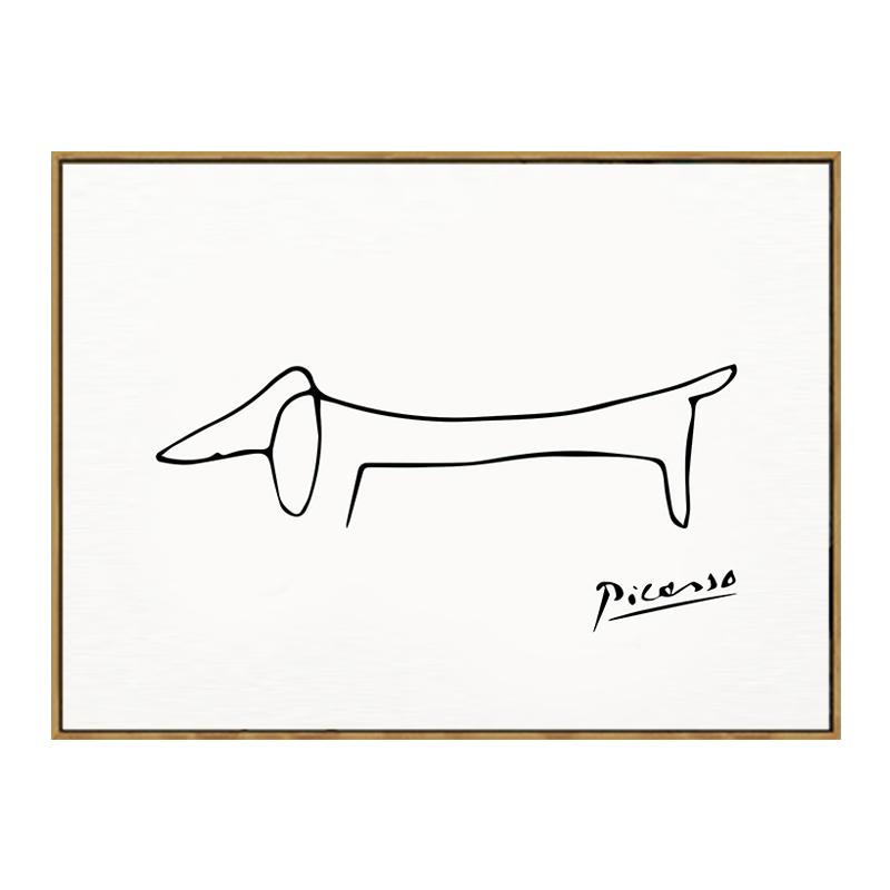 

Винтажный постер Пикассо «Поцелуй собаки», абстрактные декоративные принты, картина на холсте, настенное искусство, картина для дома, интерьера, украшения комнаты 40x50cm No Framed