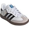 Adidas Originals Samba Og Comfortable Versatile Durable Low-Top Walking Shoes Baby Shoes White Black JQ3191