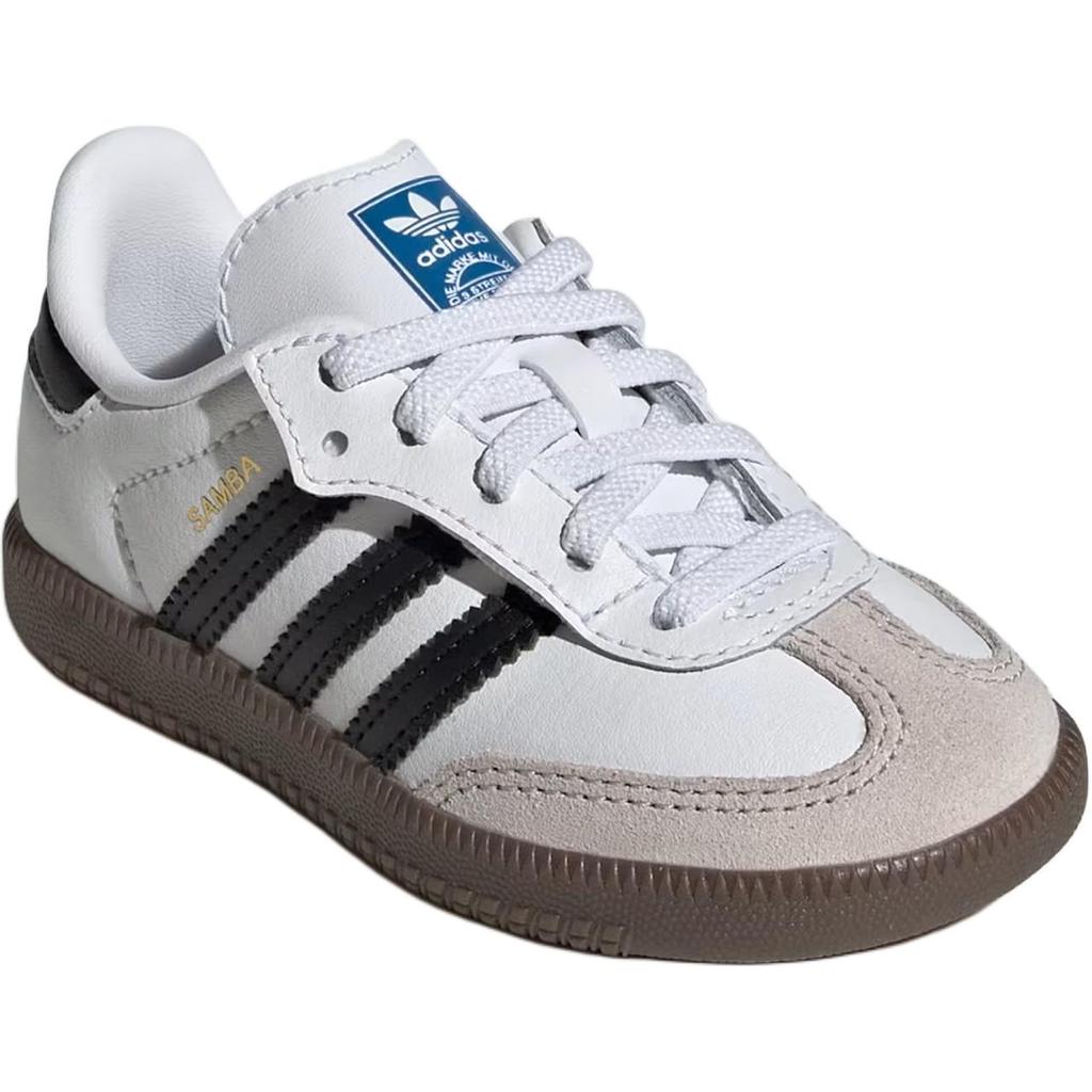 Adidas Originals Samba Og Comfortable Versatile Durable Low-Top Walking Shoes Baby Shoes White Black JQ3191