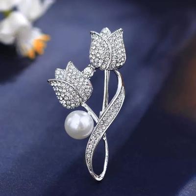 Design tulipán růže Elegantní dárky Zirkon Šperky Živůtek Módní Brož Brož Pin Příslušenství Společenské šaty Luxusní