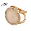 Round Scarf Ring Ring, Sparkling Rhinestone Slide Decorative Holder for Women Neckerchiefs Silk Scarves Shawls Shirts Lightweight