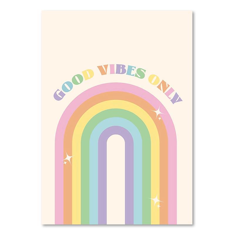 

Датский пастельный постер, эстетический красочный холст, картина, Радуга, фиолетовый, зеленый, сердце, бабочка, цветок, настенный художественный принт, декор для спальни 21x30cm No Framed