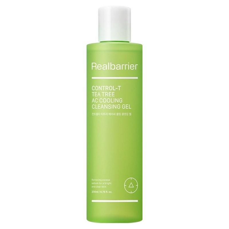 Real Barrier Control T Tea Tree AC Cooling Cleansing Gel, 200ml, 1 pcs
