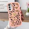 Case for Samsung Galaxy A21s A52 A11 A15 A13 A16 A14 A12 Soft Phone Cover A22 A53 A23 A04 A06 A05 A33 A03 Leopard Love Star