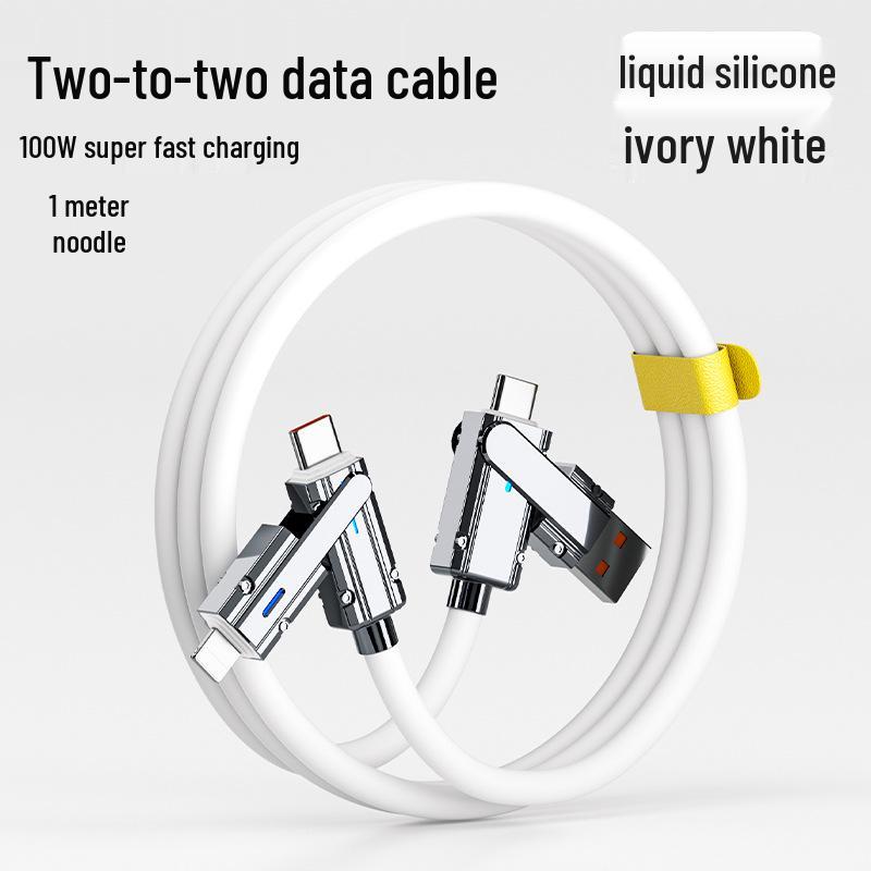 Mecha Multi-Device Fast Charging Cable: Apple, Huawei, Xiaomi, Oppo, Honor, Type-C