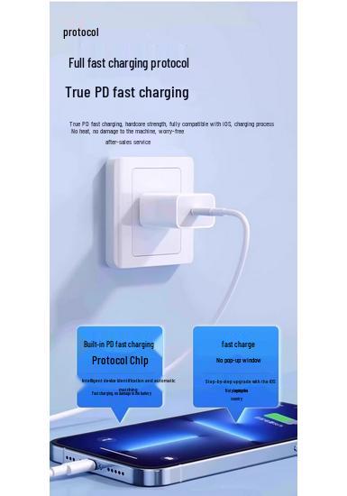 30W Type-C Charger for Apple: Compatible with iPhone 16 Pro and 12 Max Charger and Sync Cable.