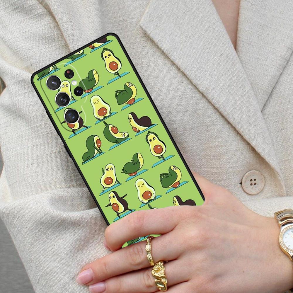 Newest Delicious Avocado Pattern Cell Phone Case for Samsung Galaxy S26 Ultra S25 S24 S23 S22 S21 S20 Note10 Cover