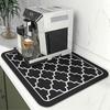 Coffee Mat Absorbent Dish Drying Mat For Kitchen Counter-coffee Bar Accessories Fit Under Coffee Ma