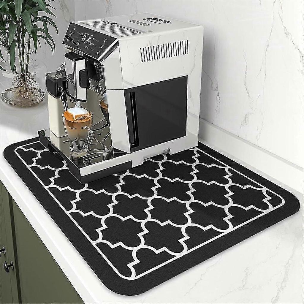 Coffee Mat Absorbent Dish Drying Mat For Kitchen Counter-coffee Bar Accessories Fit Under Coffee Ma