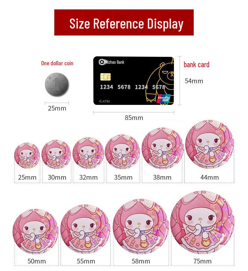 DIY Button Badge Maker - Manual Crimping Machine for Tinplate Badges and Name Tags