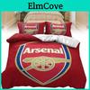 Juego de Funda Nórdica con Estampado de Fútbol del Arsenal Football Club Hecho de Poliéster para Decoración de Dormitorio de Aficionados al Deporte