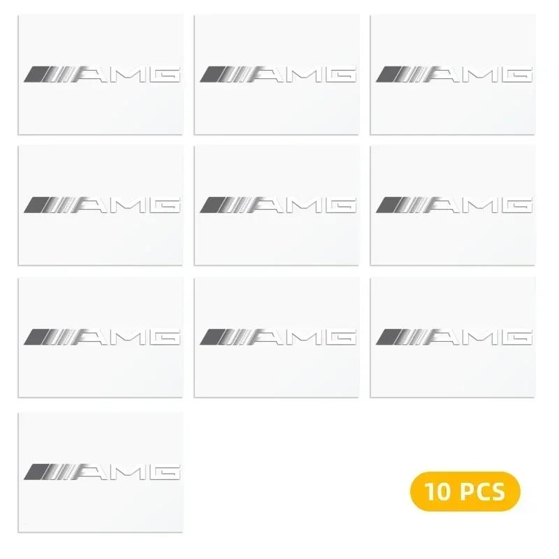 WVOSP1 Hot W204 C200 For Benz AMG 2/5/10pcs 3D Metal Car Interior Decoration Stickers For Mercedes Benz B/C/E/S Class A Class C200L GLC