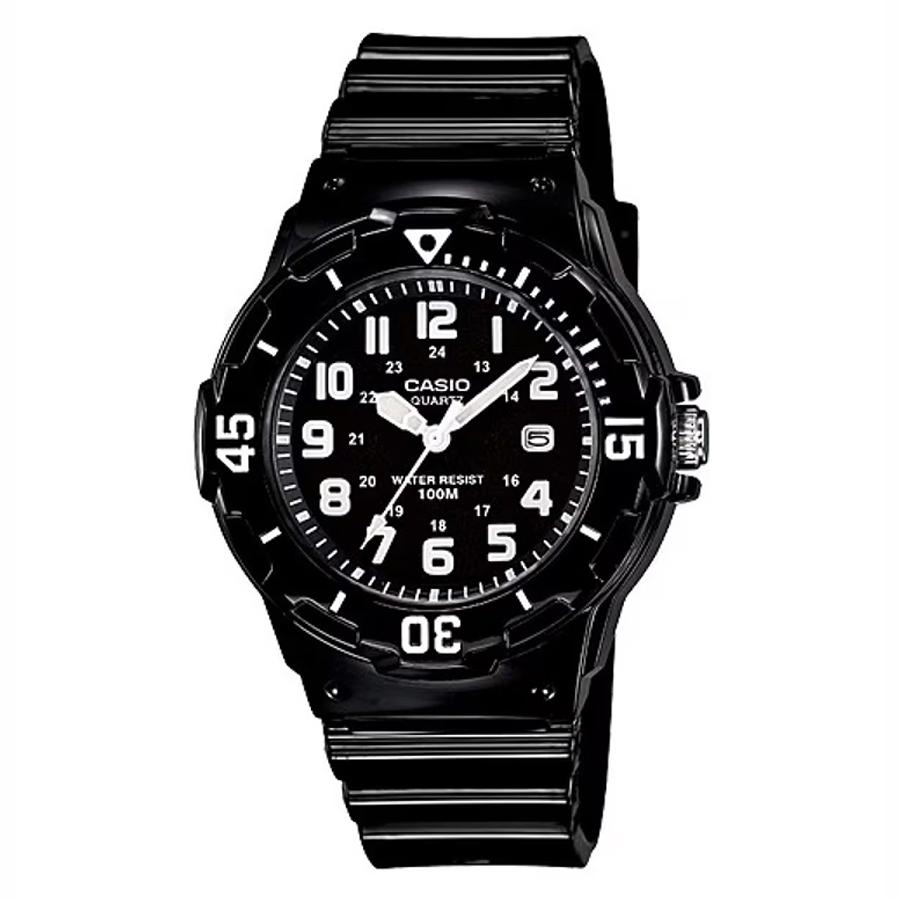 

Casio Черный ремешок, черный циферблат, кварцевые часы унисекс LRW-200H-1B чёрный